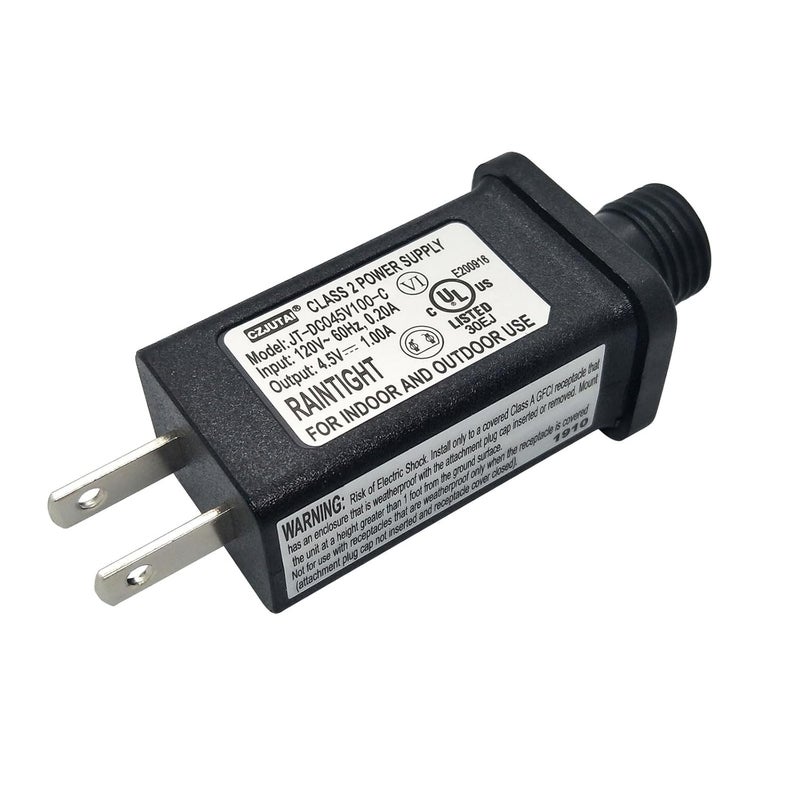Dirduaid 4.5V 1A LED Controller LED Transformer Class 2 Power Supply, IP44 Waterproof Low Voltage Transformer US Plug for Christmas Light, String Light - Image 2